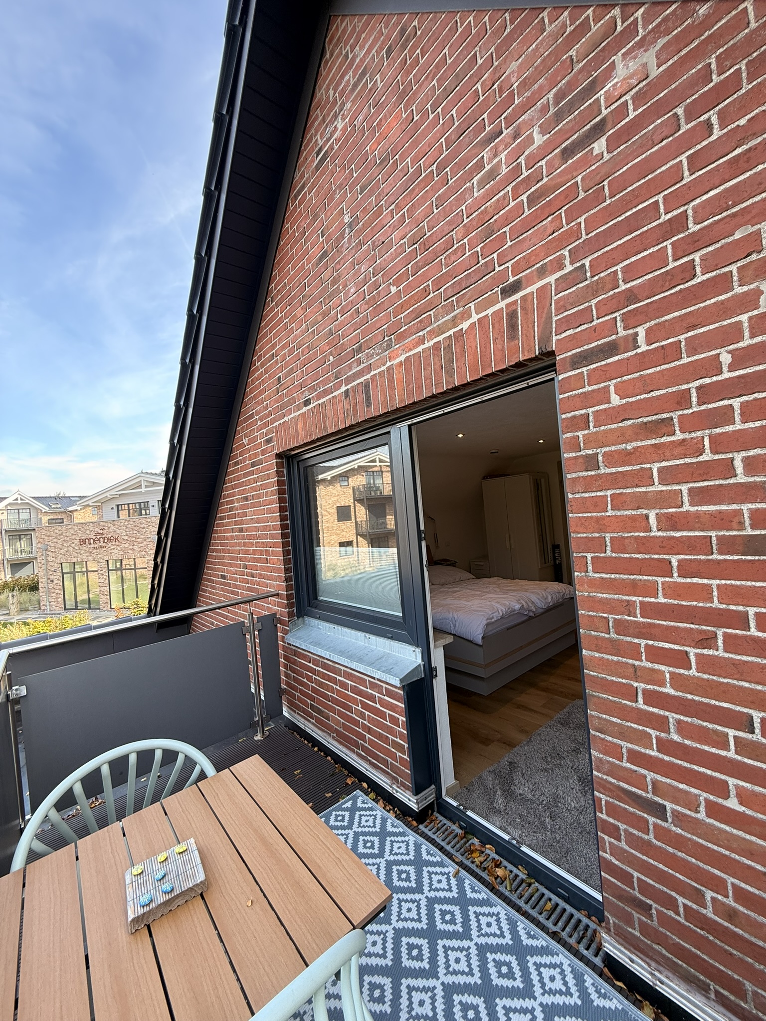 Balkon der Ferienwohnung Sonnenuntergang in Büsum