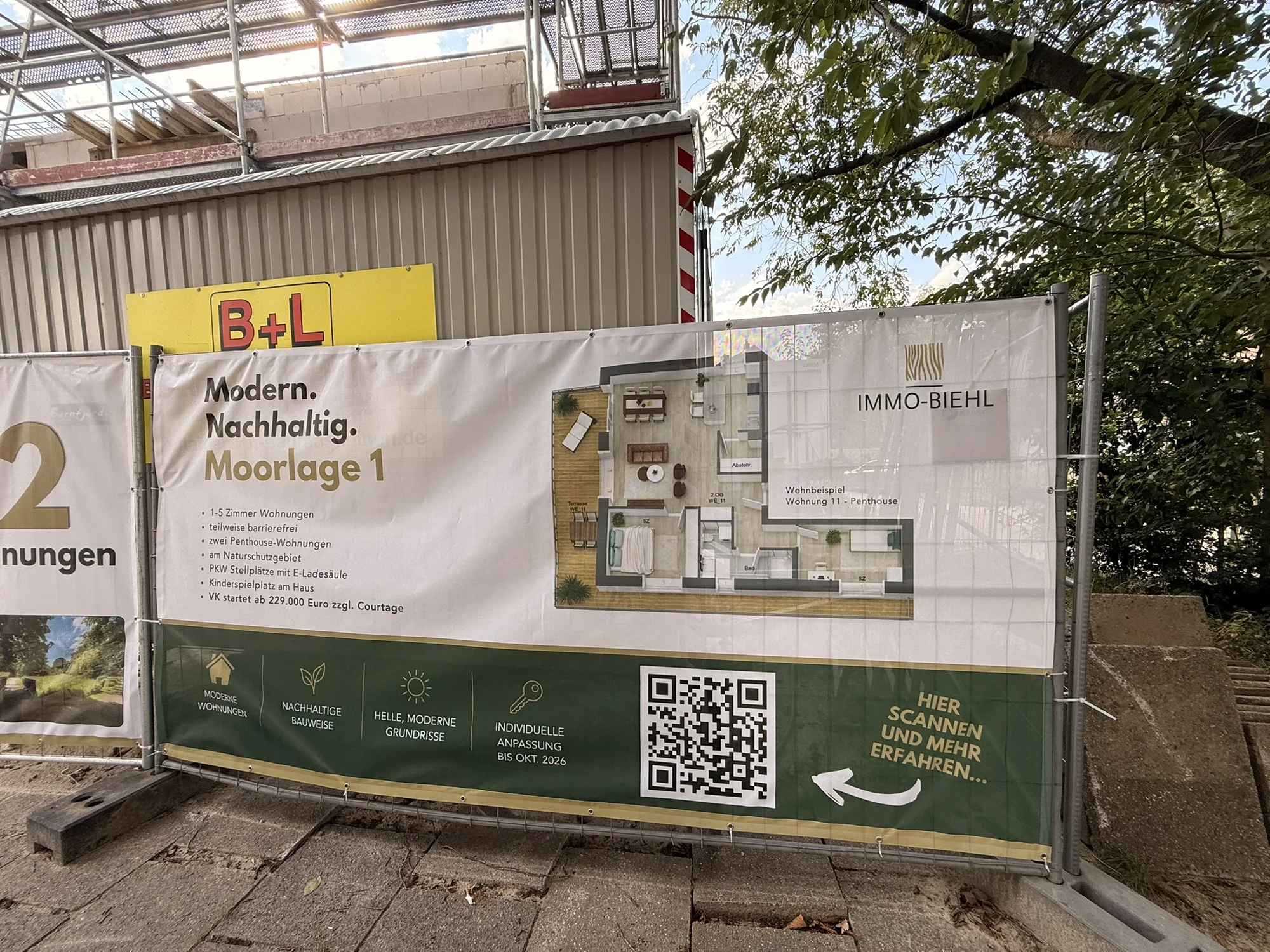 Baufortschritt Moorlage 1 – Aufnahme 20