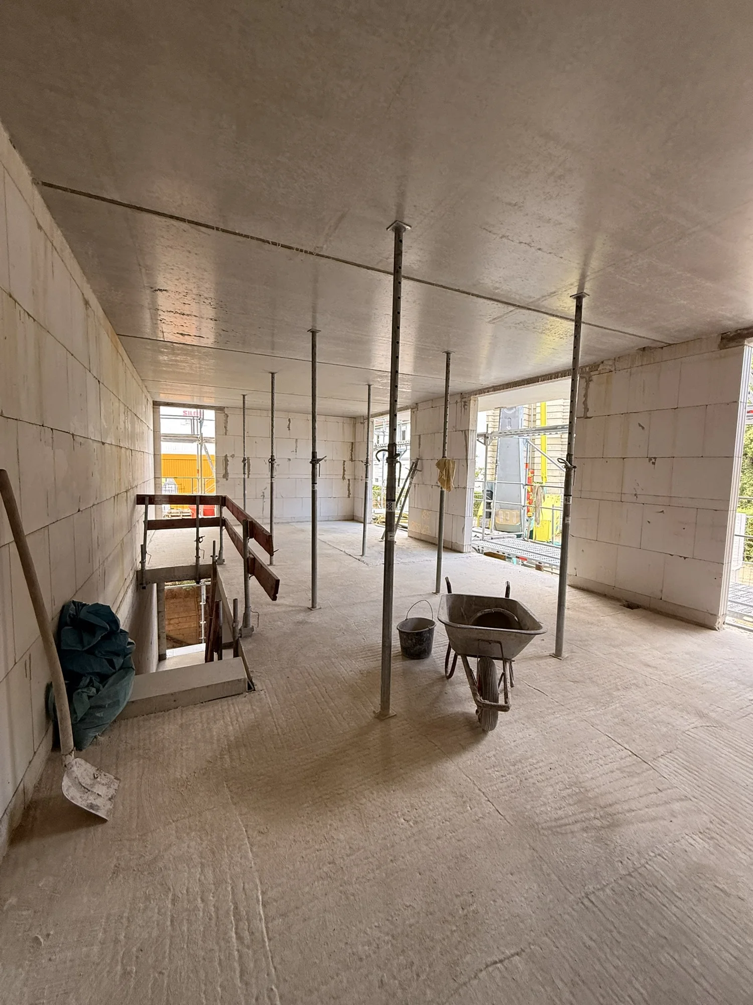 Aktueller Baufortschritt des Neubauprojekts Moorlage 1