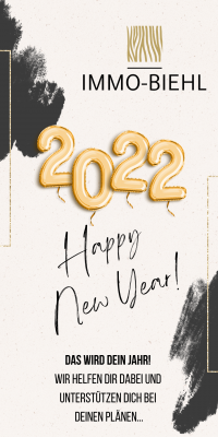 Black & Gold Foil Balloons 2022 Happy New Year Your Story - Kopie
